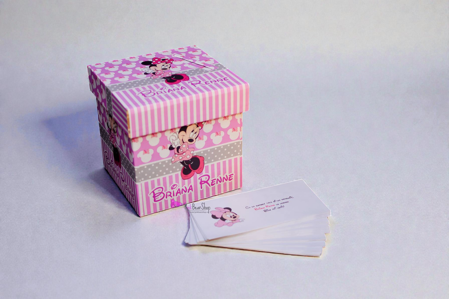 Cutie de dar personalizată pentru botez – Model M6