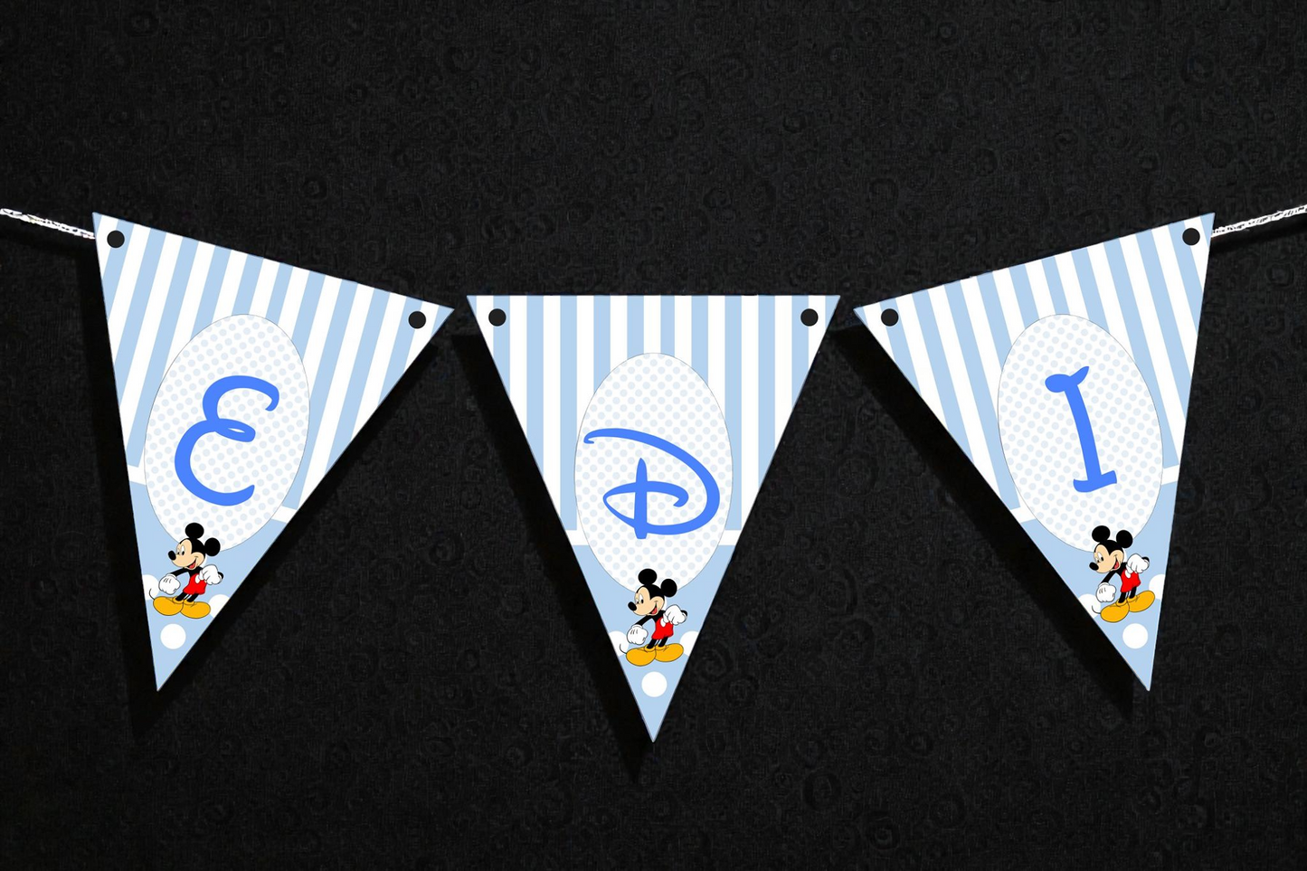 Banner personalizat pentru botez – Nume copil | Model B 15