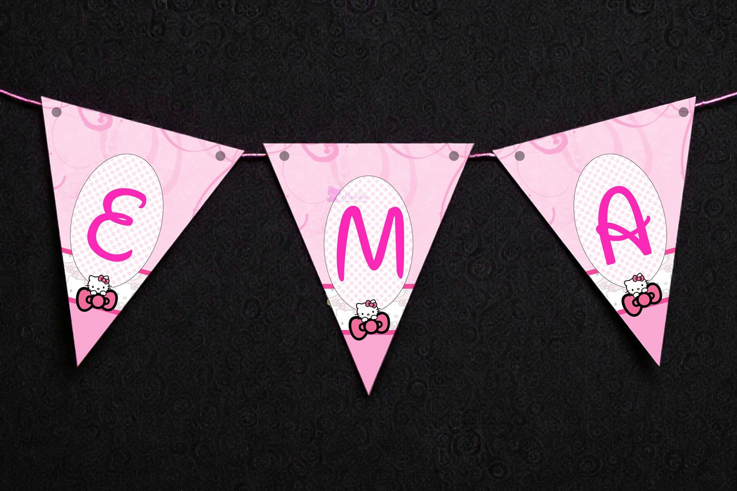 Banner personalizat pentru botez – Nume copil | Model B 13