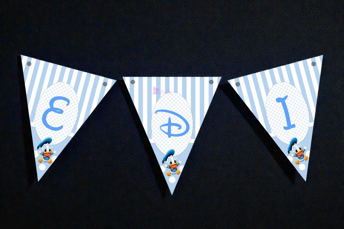 Banner personalizat pentru botez – Nume copil | Model B 3