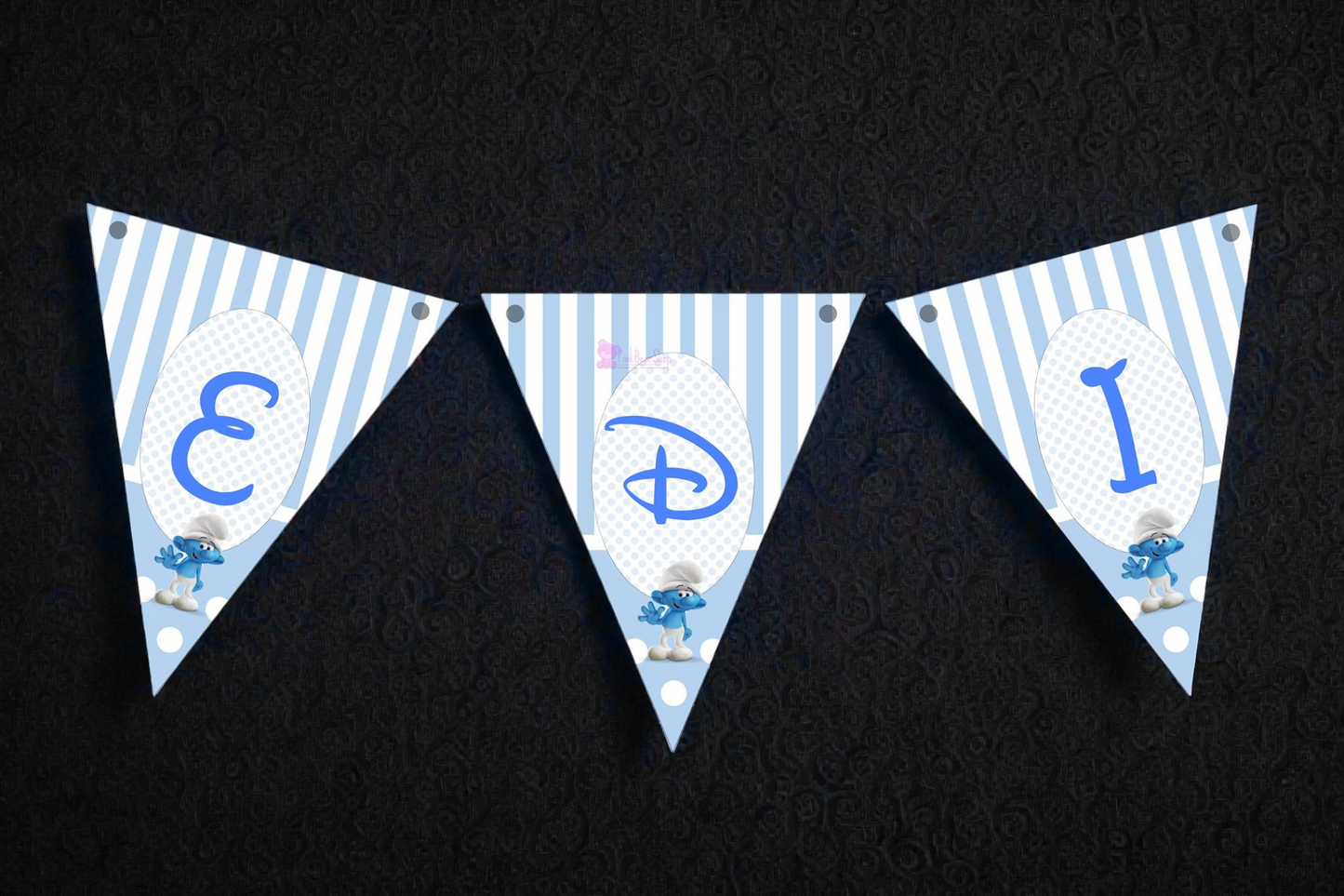 Banner personalizat pentru botez – Nume copil | Model B 10