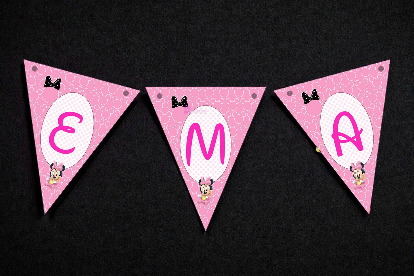 Banner personalizat pentru botez – Nume copil | Model B 6