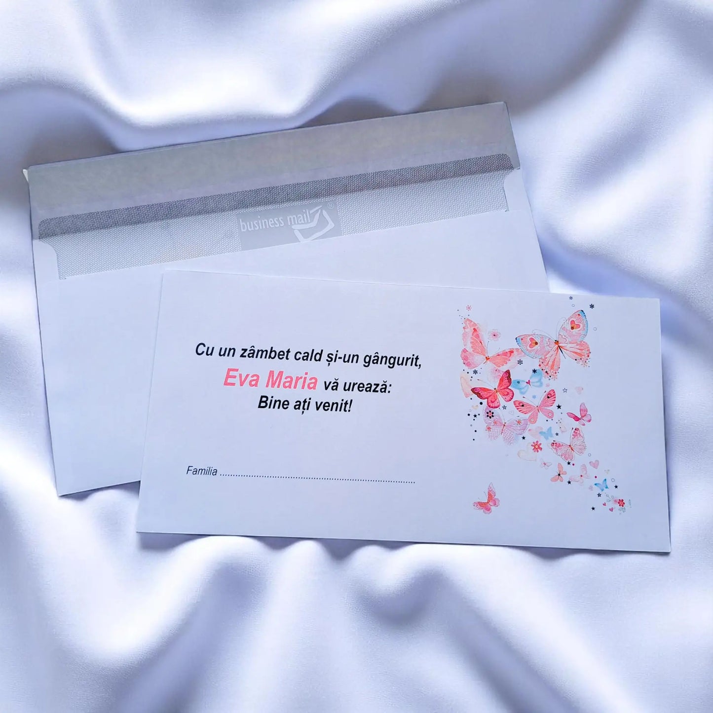 Plic pentru bani botez personalizat – cu nume, personaj din desene și mesaj special | 11×22 cm PB33