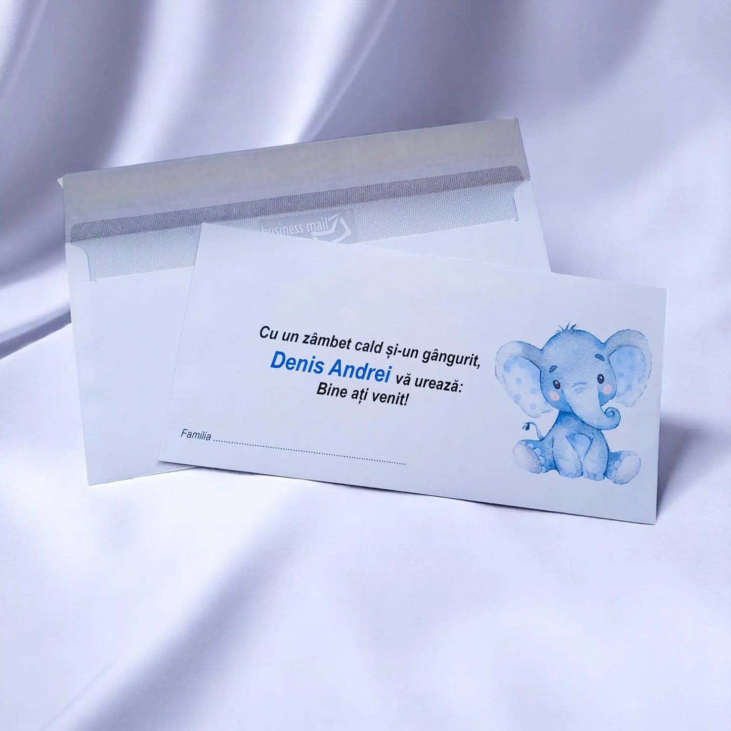 Plic pentru bani botez personalizat – cu nume, personaj din desene și mesaj special | 11×22 cm PB44