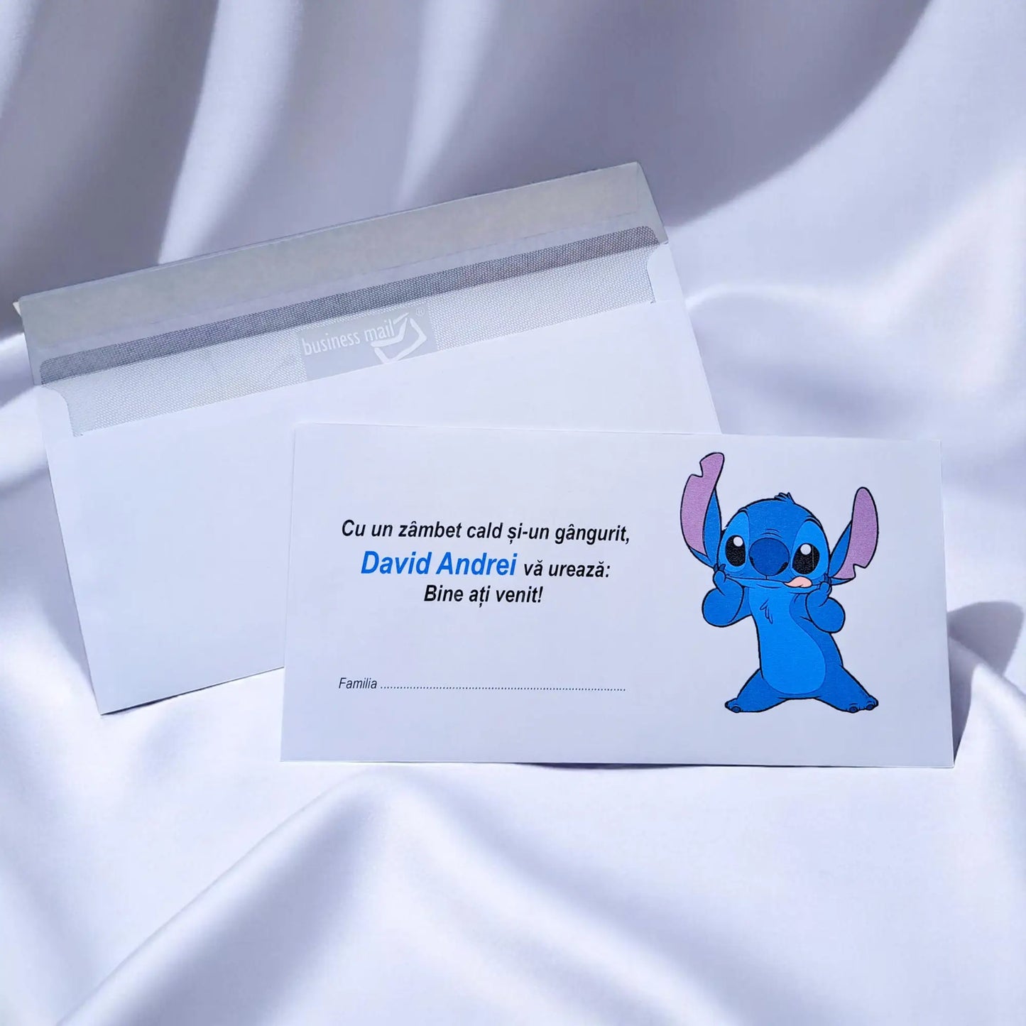 Plic pentru bani botez personalizat – cu nume, personaj din desene și mesaj special | 11×22 cm PB40