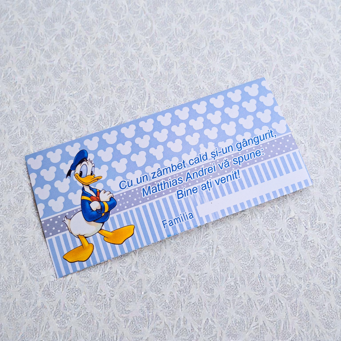 Plic pentru bani cartonat personalizat pentru botez – modele diverse (M29)