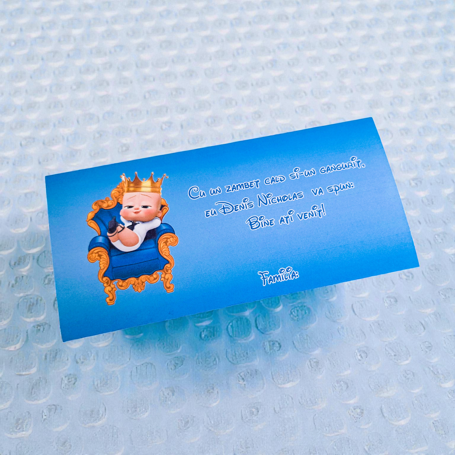 Plic pentru bani cartonat personalizat pentru botez – modele diverse (M27)