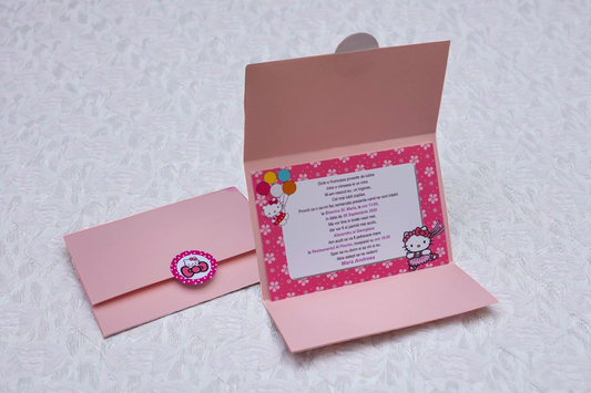 Invitație personalizată pentru botez cu fotografie – Model 8