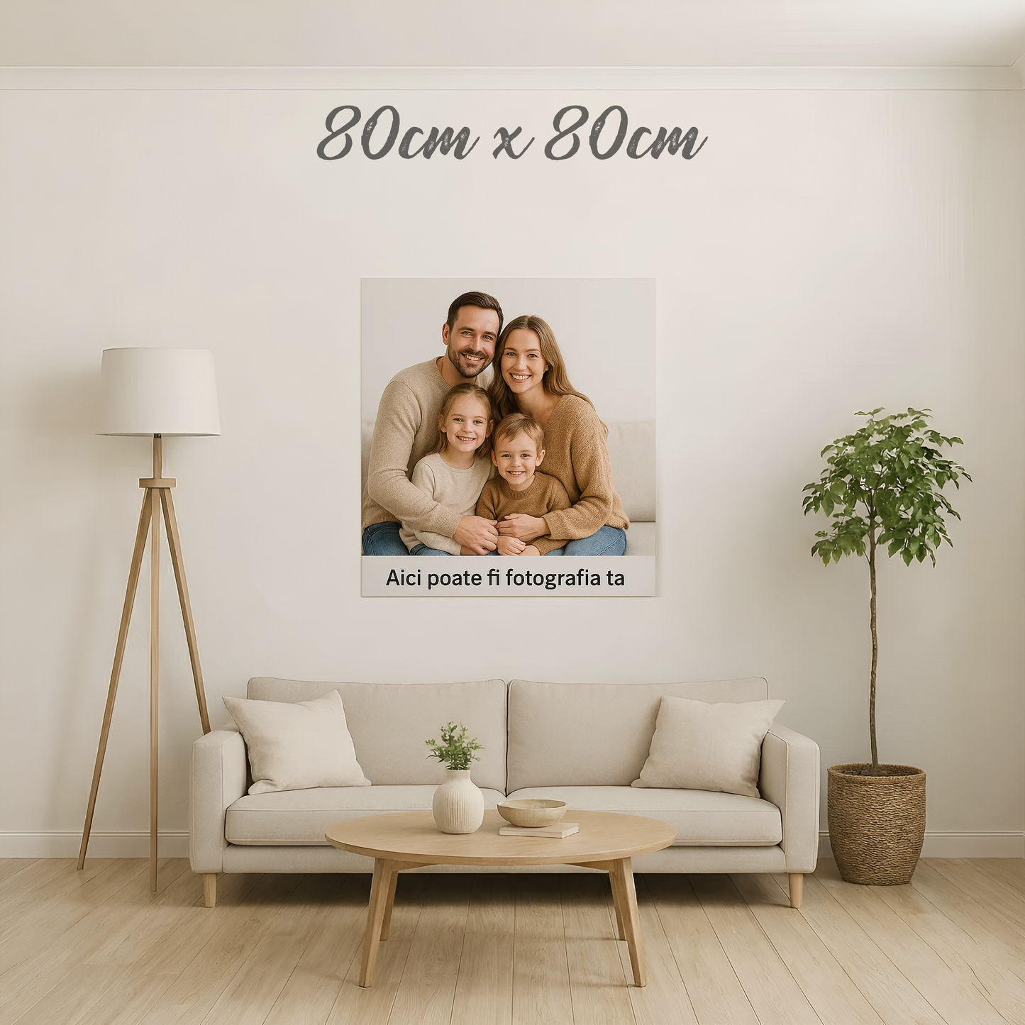 Tablou Canvas Personalizat cu Fotografia Ta – Print pe Pânză, Cadou Unic