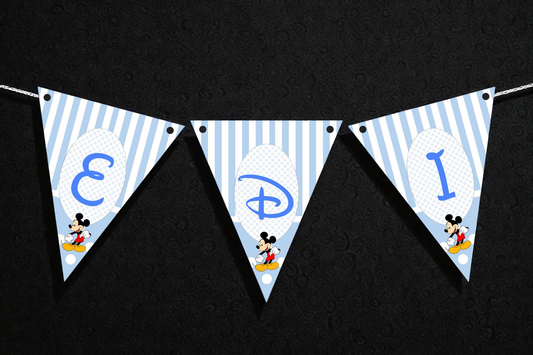 Banner personalizat pentru botez – Nume copil | Model B 15