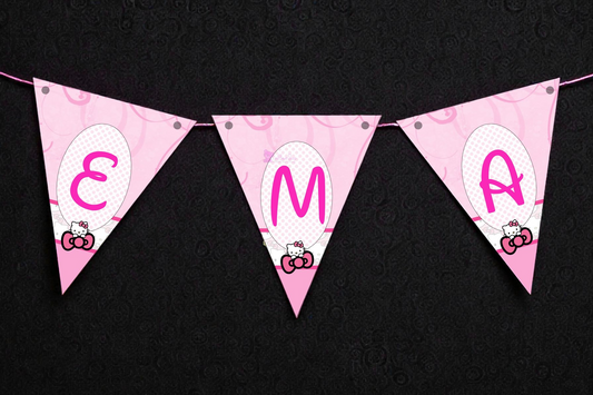 Banner personalizat pentru botez – Nume copil | Model B 13