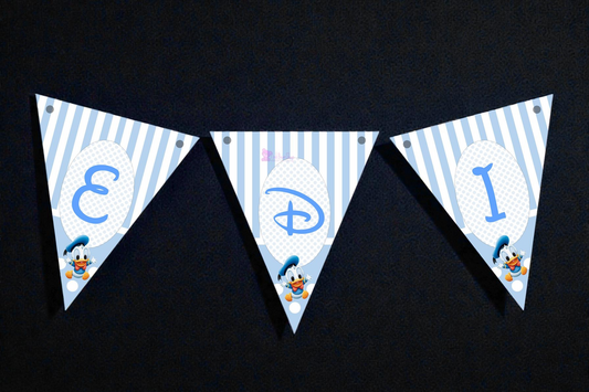 Banner personalizat pentru botez – Nume copil | Model B 3