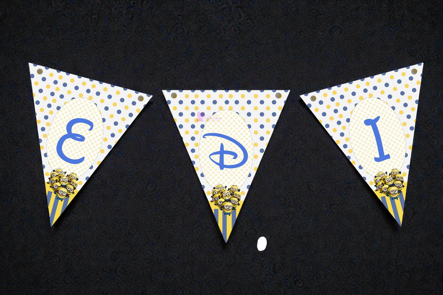 Banner personalizat pentru botez – Nume copil | Model B 5