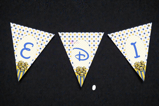 Banner personalizat pentru botez – Nume copil | Model B 5