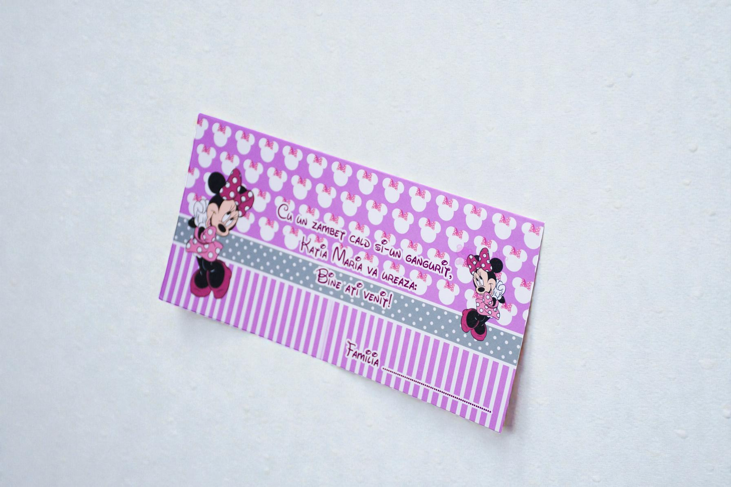 Plic pentru bani cartonat personalizat pentru botez – modele diverse (M35)