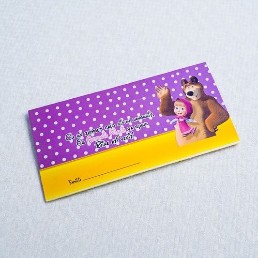 Plic pentru bani cartonat personalizat pentru botez – modele diverse (M8)