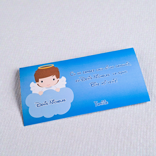 Plic pentru bani cartonat personalizat pentru botez – modele diverse (M4)