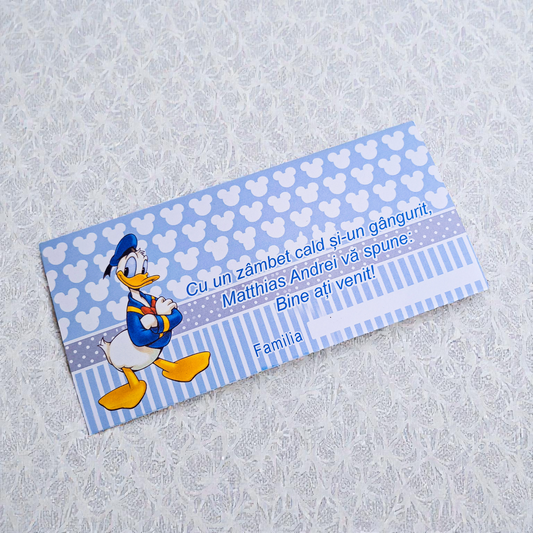 Plic pentru bani cartonat personalizat pentru botez – modele diverse (M29)