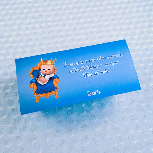 Plic pentru bani cartonat personalizat pentru botez – modele diverse (M27)