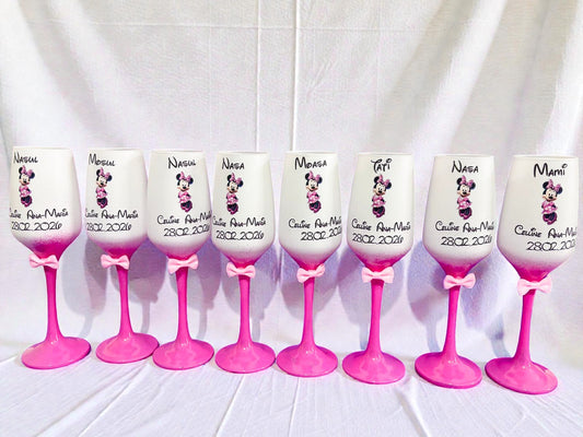 Pahar personalizat pentru botez – Cadou elegant cu nume și dată | Model PB20